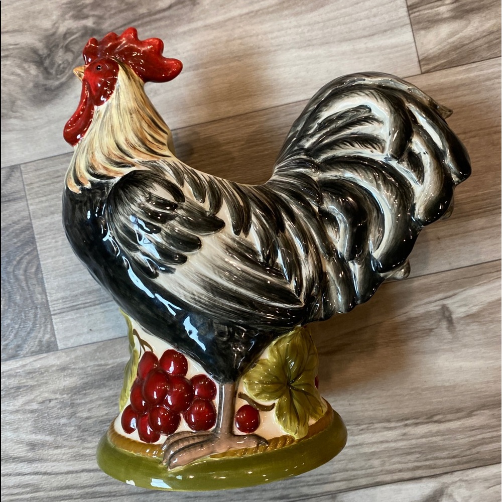 Certified International Ceramic Rooster Vase